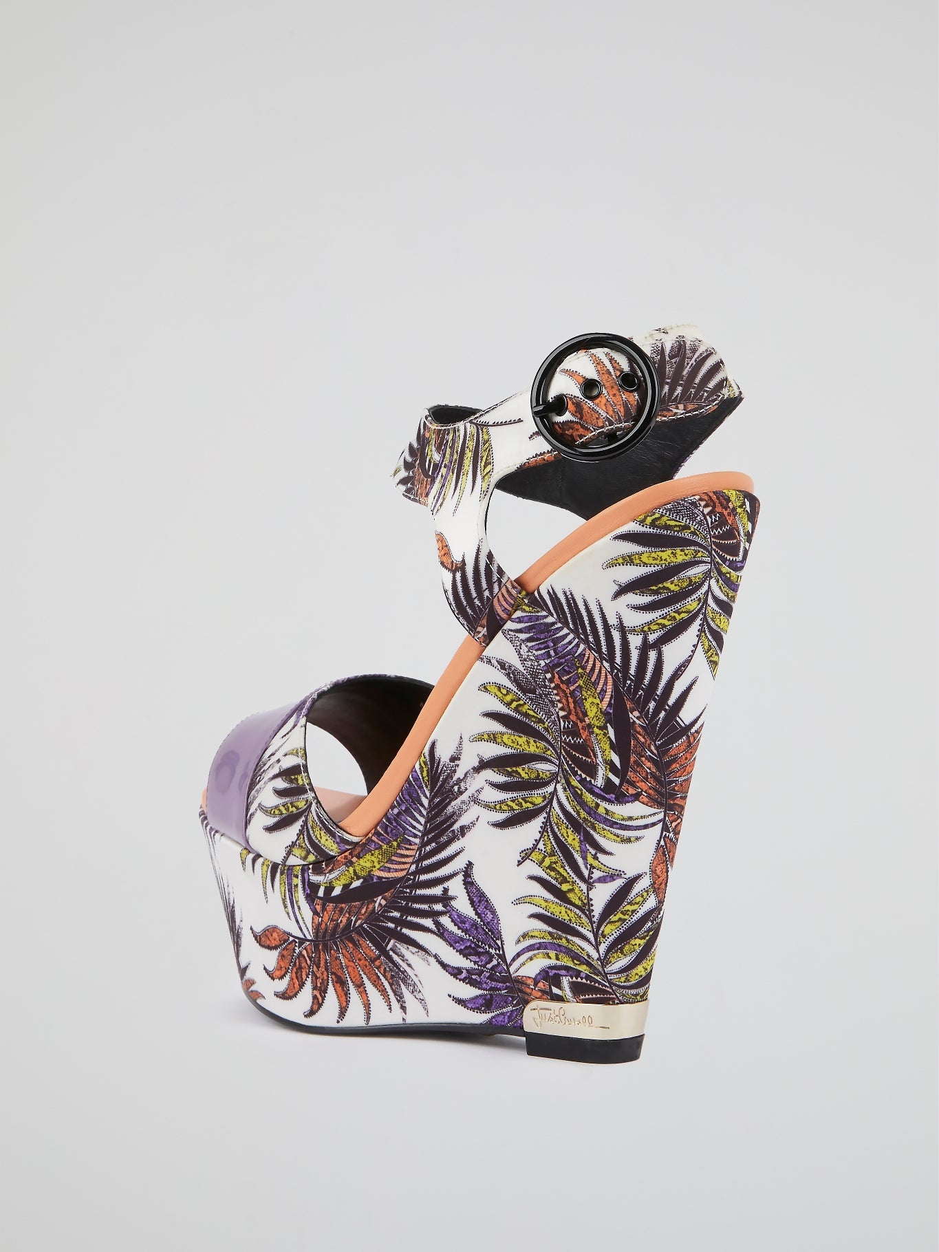 Palm Leaf Print Wedges