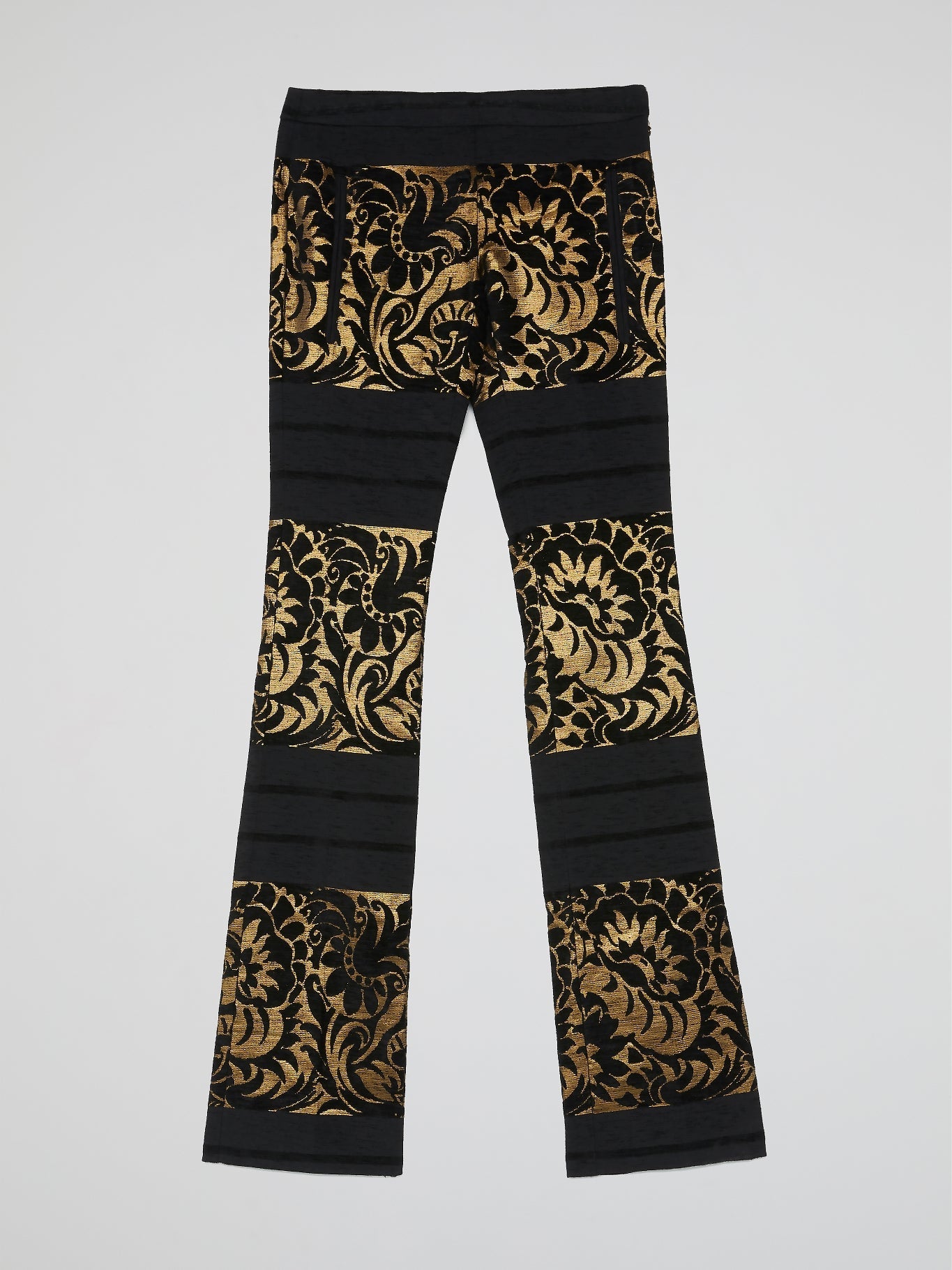 Baroque Print Bootcut Trousers