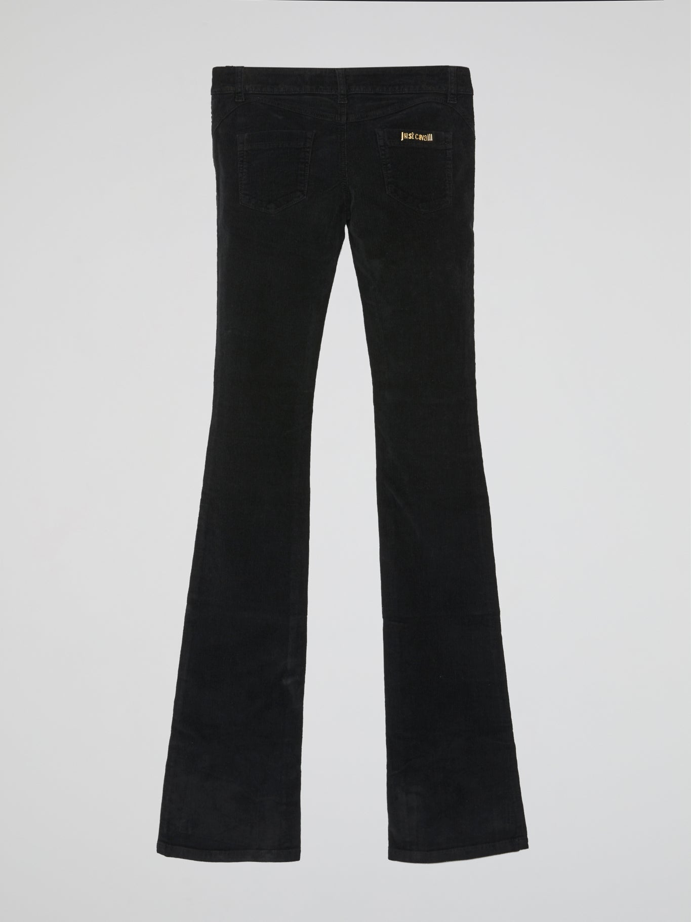 Black Bootcut Corduroy Pants