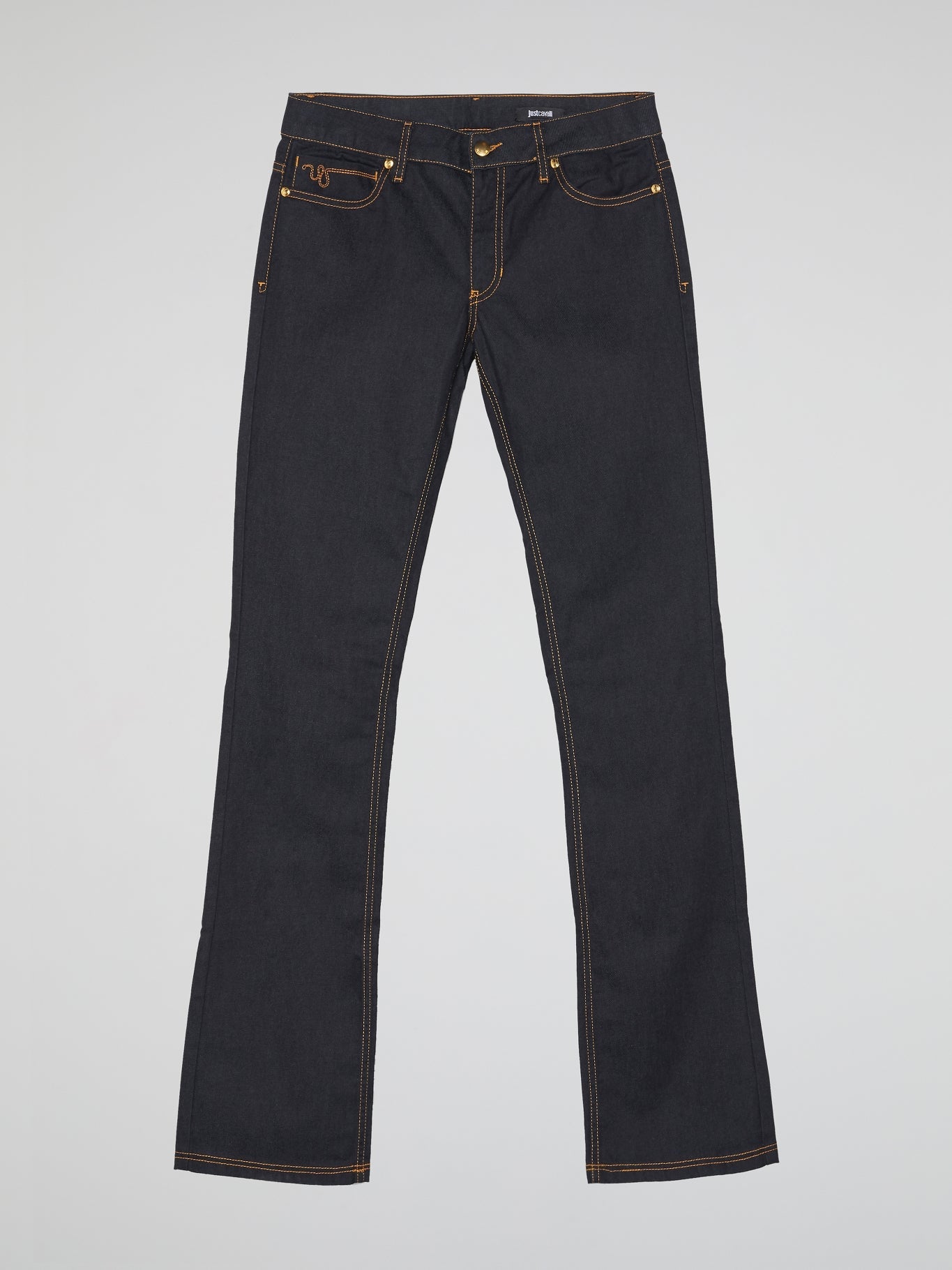 Navy Contrast Stitch Jeans