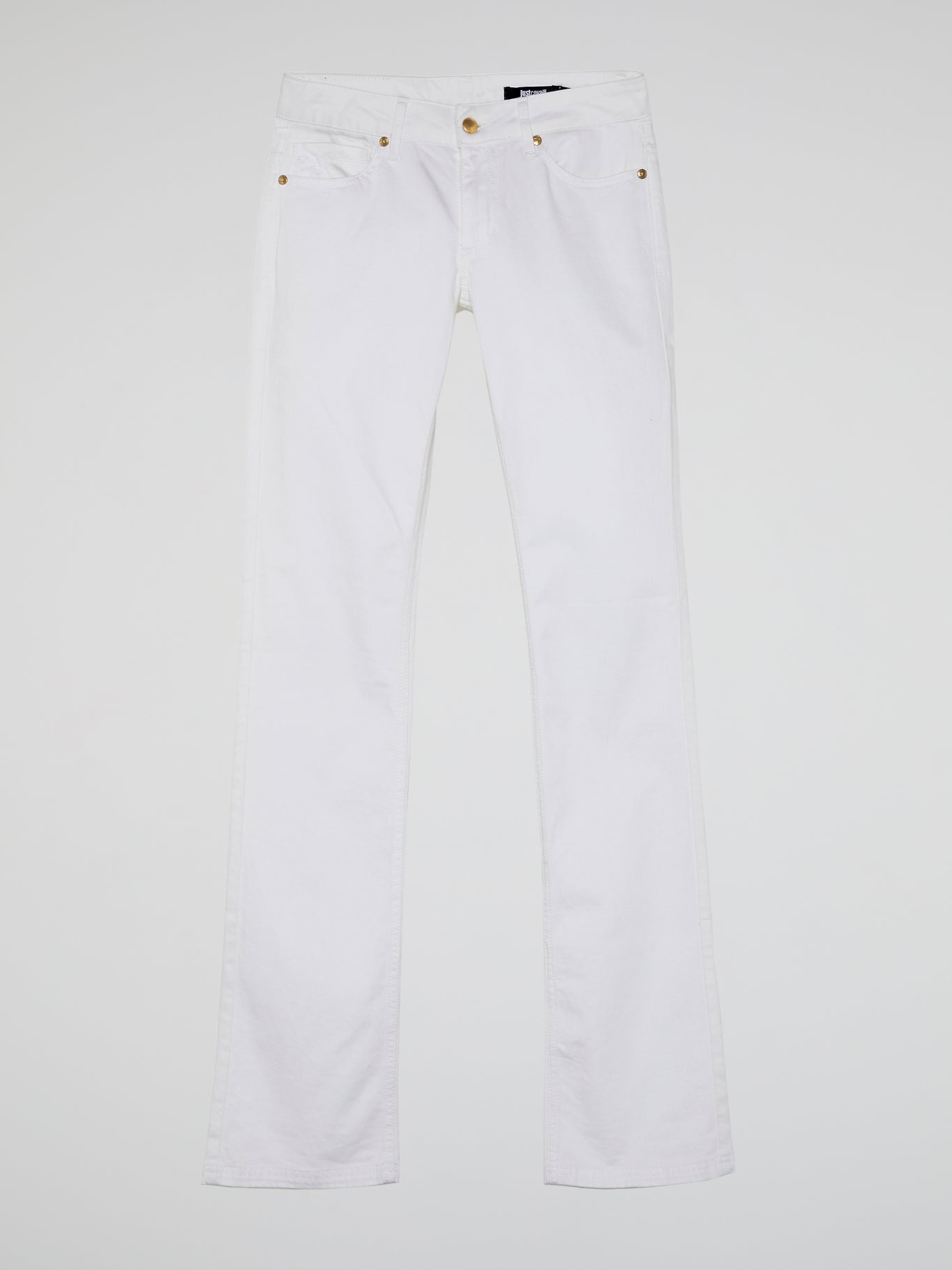 White Bootcut Jeans