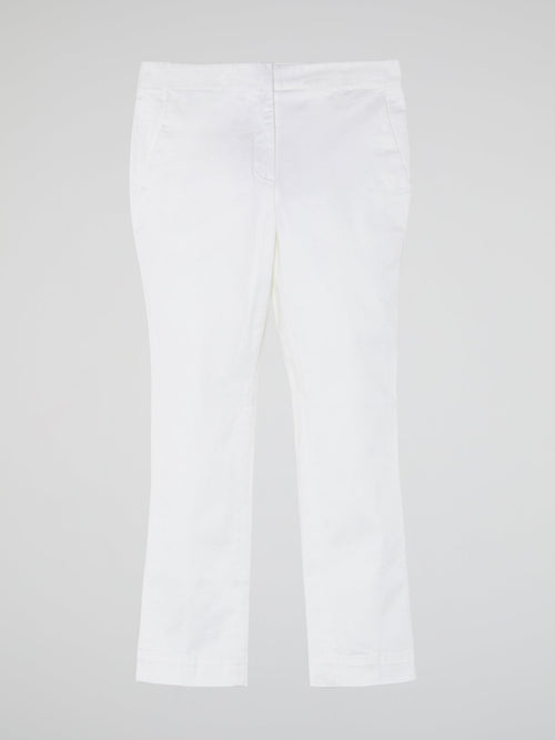 White Cropped Pants