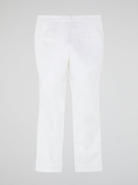 White Cropped Pants