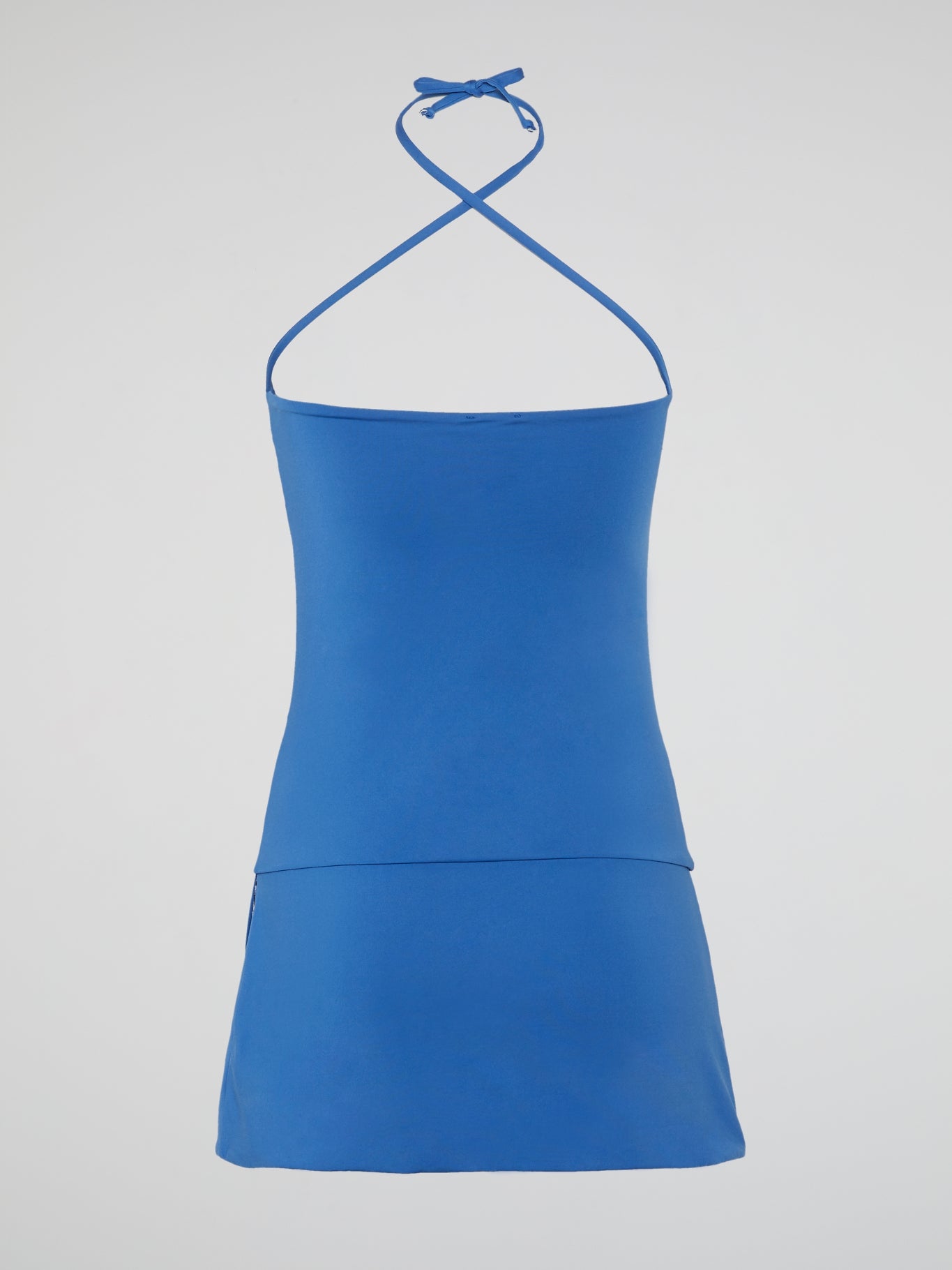 Blue Halter Neck Bustier