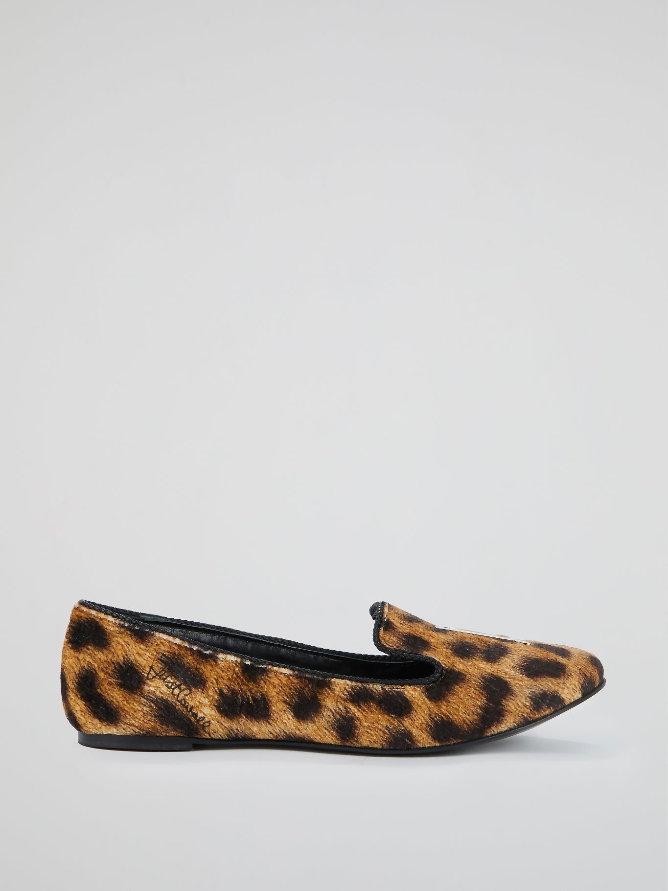 Leopard Print Monogram Loafers