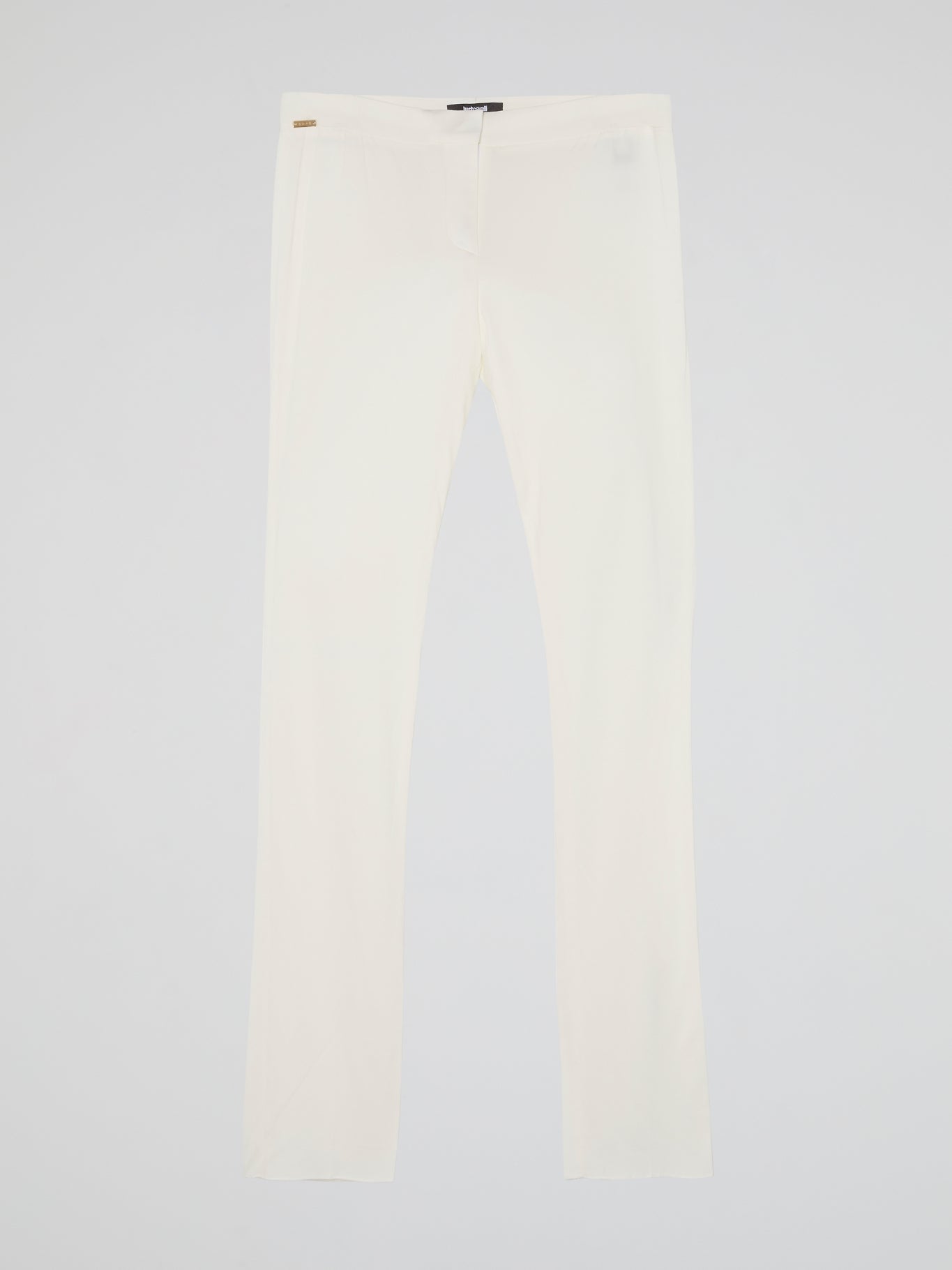 White Slim Fit Trousers