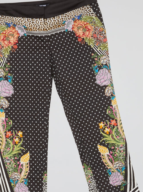 Floral Print Capri Pants