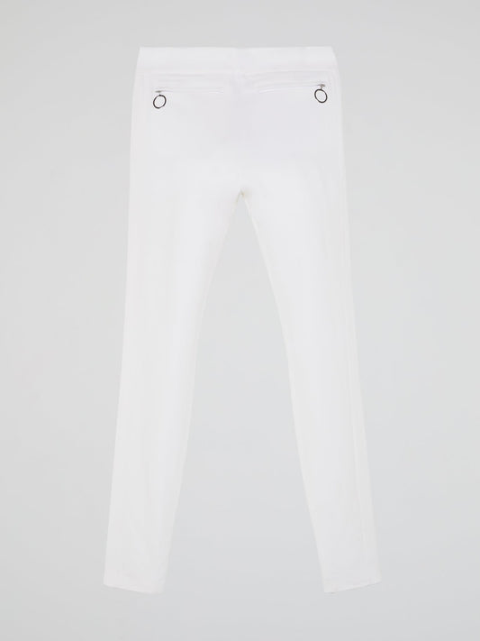 White Skinny Leg Trousers