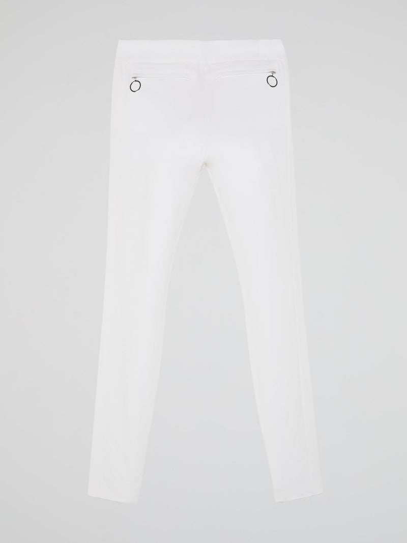 White Skinny Leg Trousers