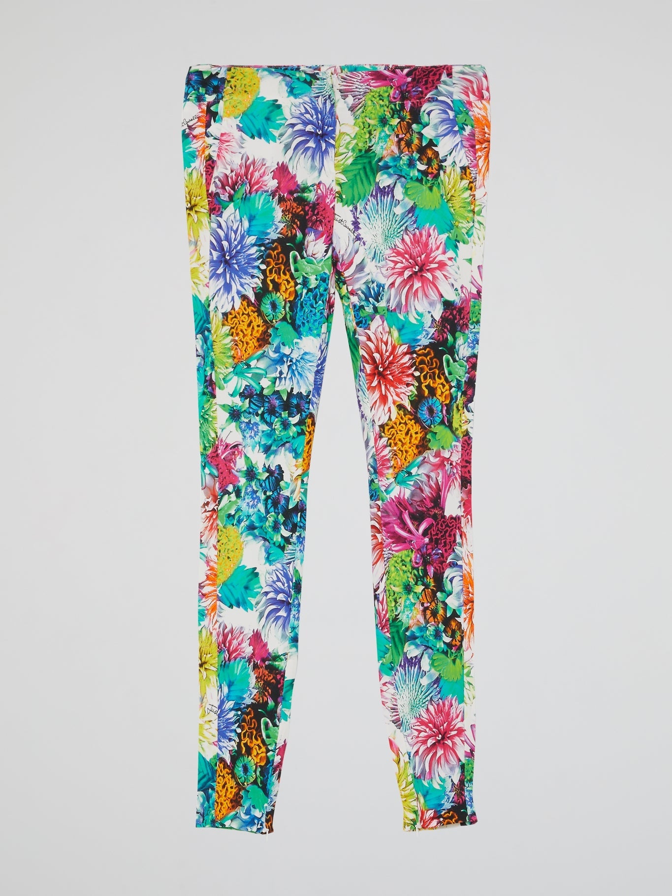 Floral Print Skinny Leg Trousers