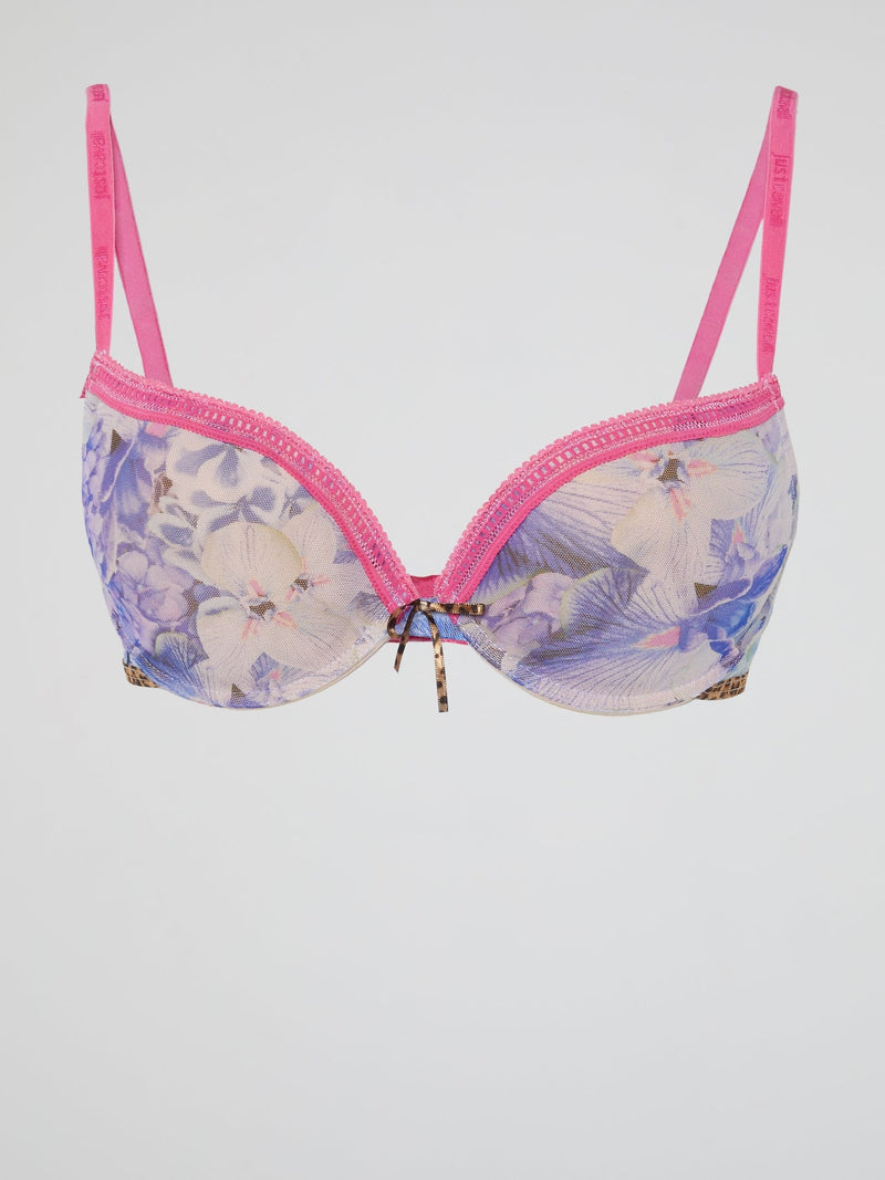 Floral Print Bra