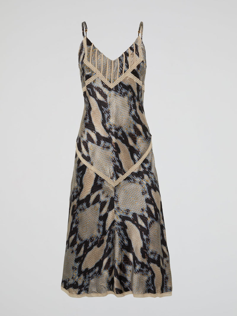 Snake Effect Maxi Dress