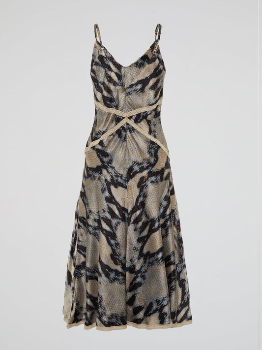 Snake Effect Maxi Dress