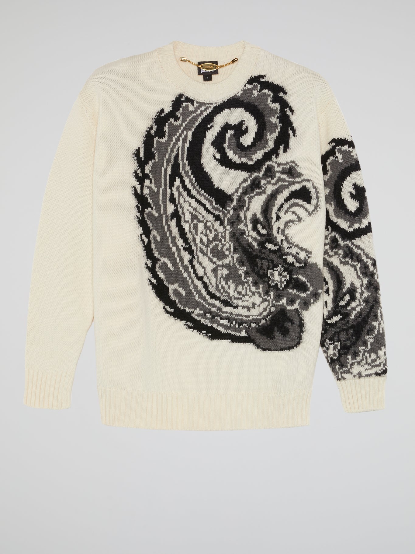 Paisley Print Knitted Sweater