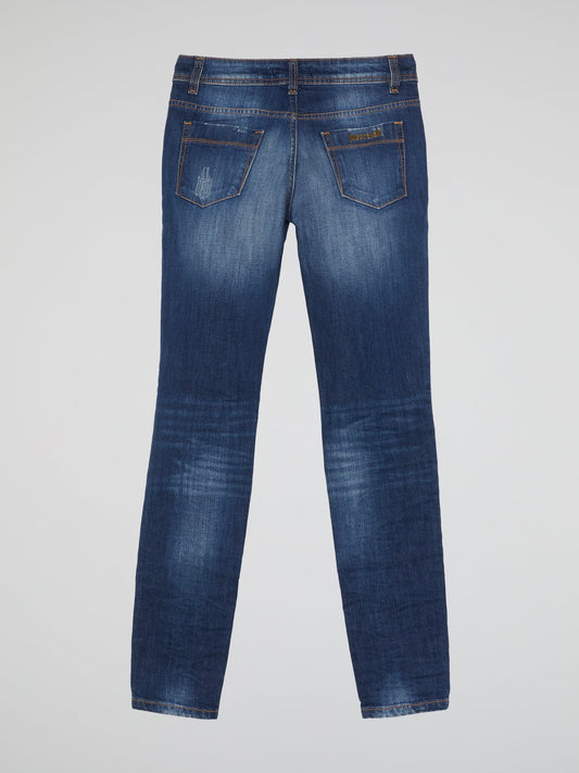 Blue Distressed Jeans