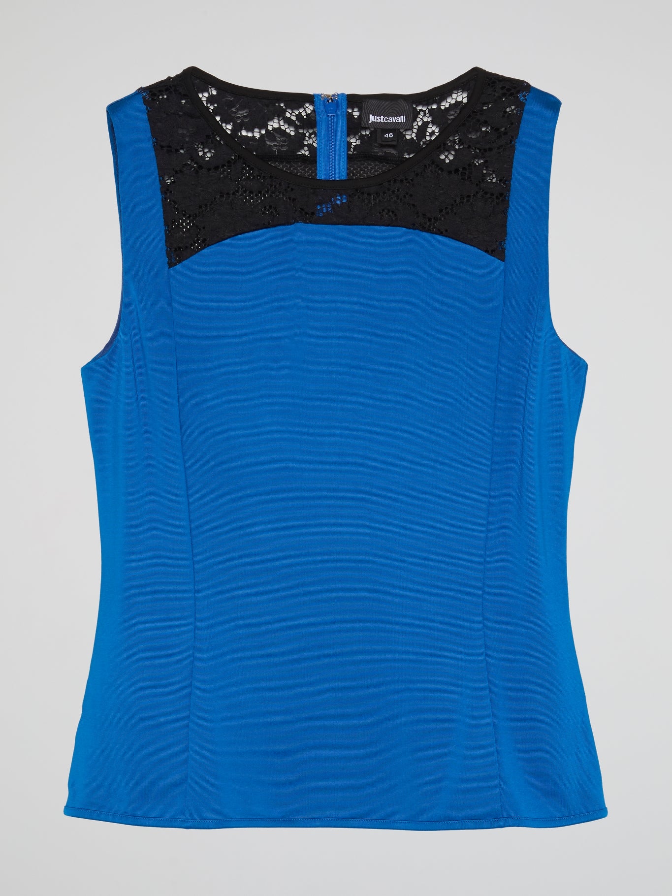 Blue Lace Panel Top