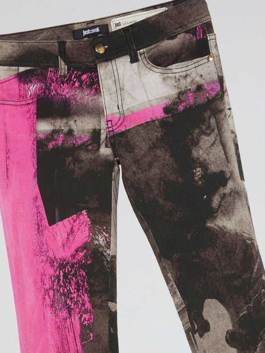 Paint Print Jeans