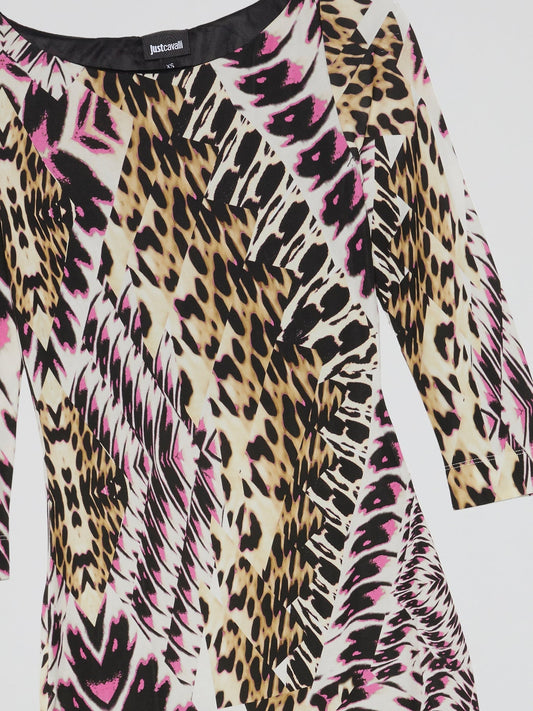 Animal Print Sheath Dress