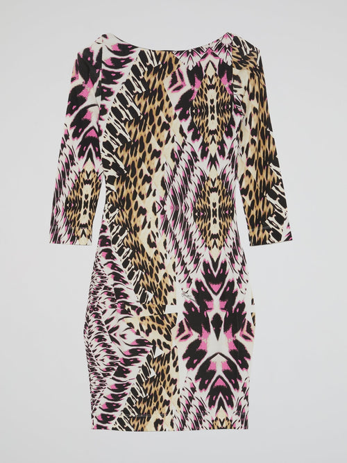 Animal Print Sheath Dress