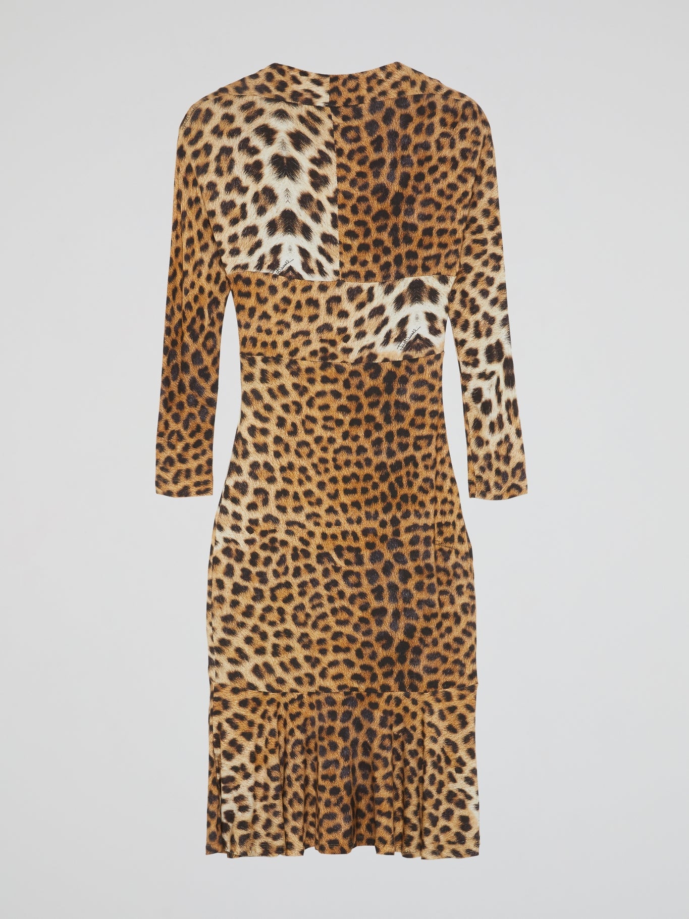 Leopard Print Long Sleeve Dress