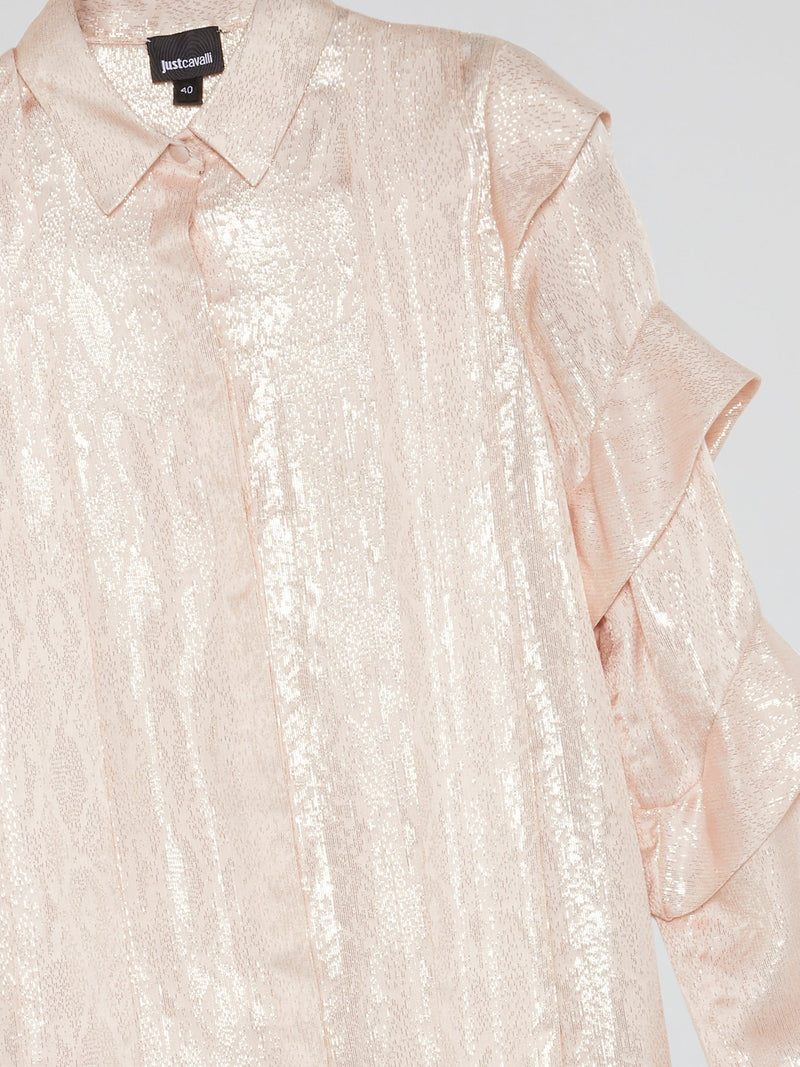 Pink Tiered Sleeve Shirt