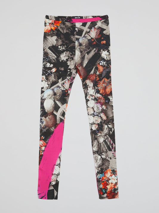 Graphic Floral Print Leggings