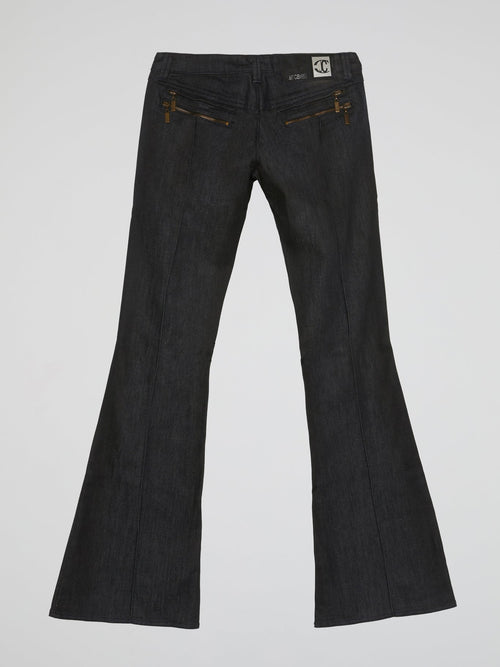 Black Flared Jeans