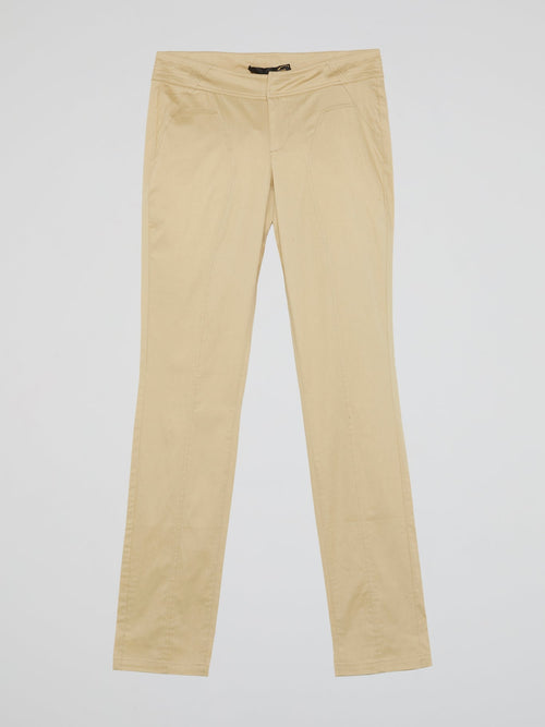 Beige Slim Fit Jeans