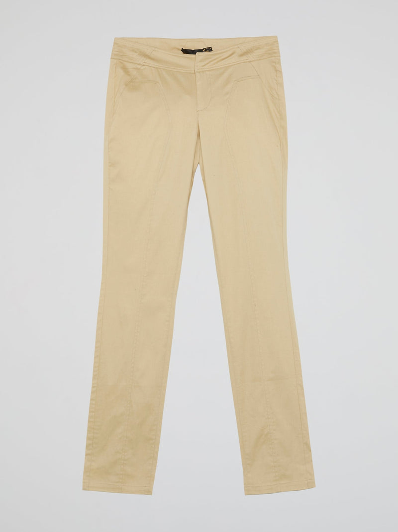 Beige Slim Fit Jeans