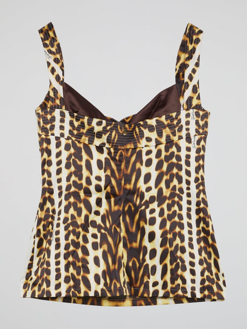 Leopard Print Sleeveless Top