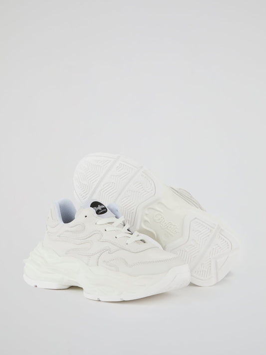 Eyza P White Chunky Sneakers