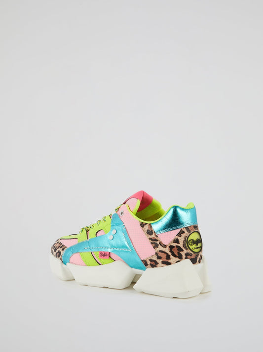 Mtrcs One Leopard Panel Sneakers