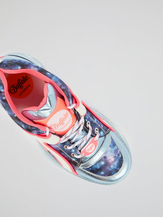 Galaxy Print Chunky Sneakers