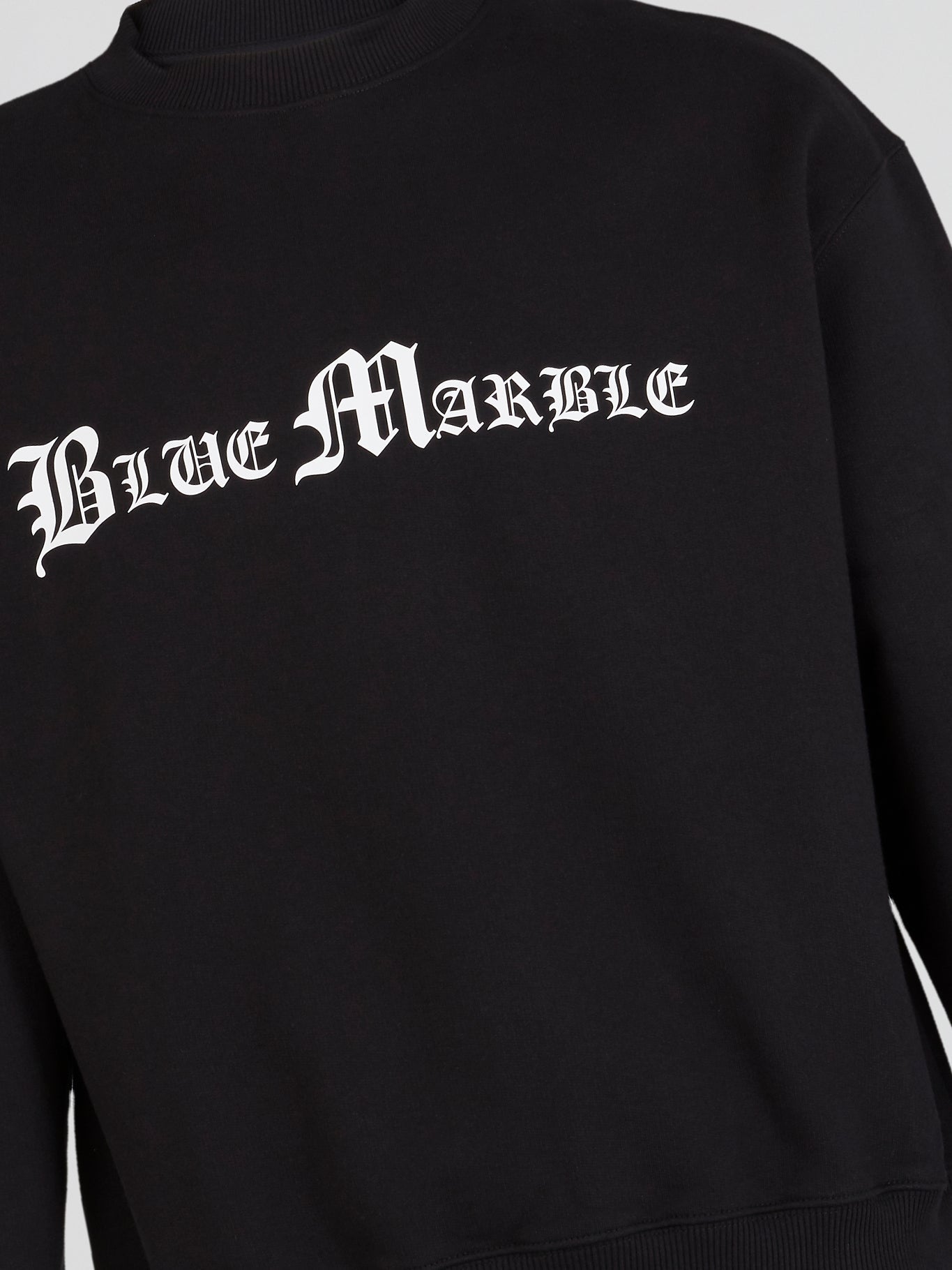 Black Statement Crewneck Sweatshirts