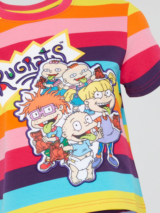 Rugrats Rainbow Striped T-Shirt