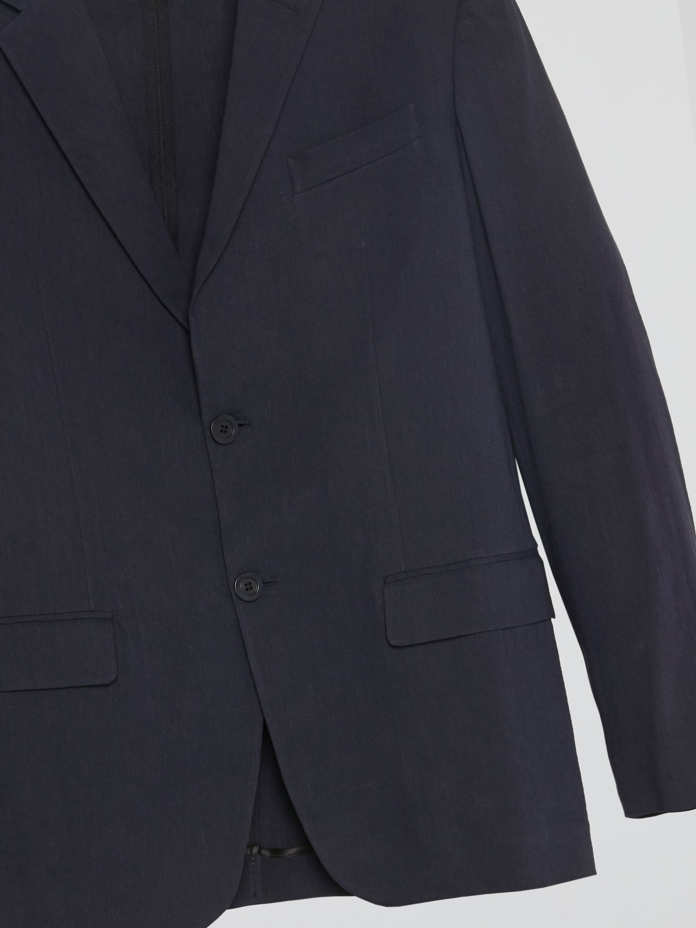 Navy Single-Breasted Blazer