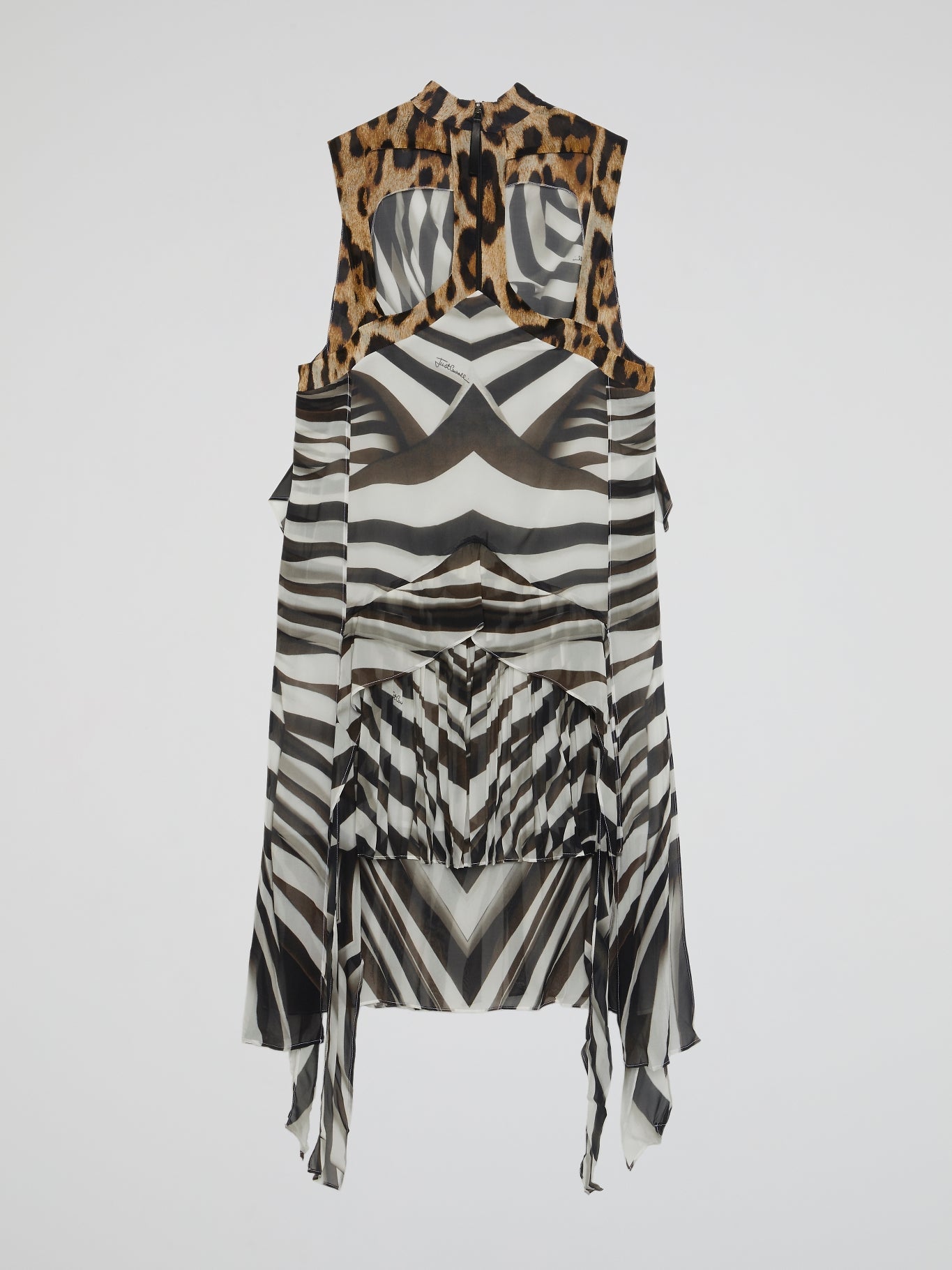 Animal Print Cut-Out Mini Dress