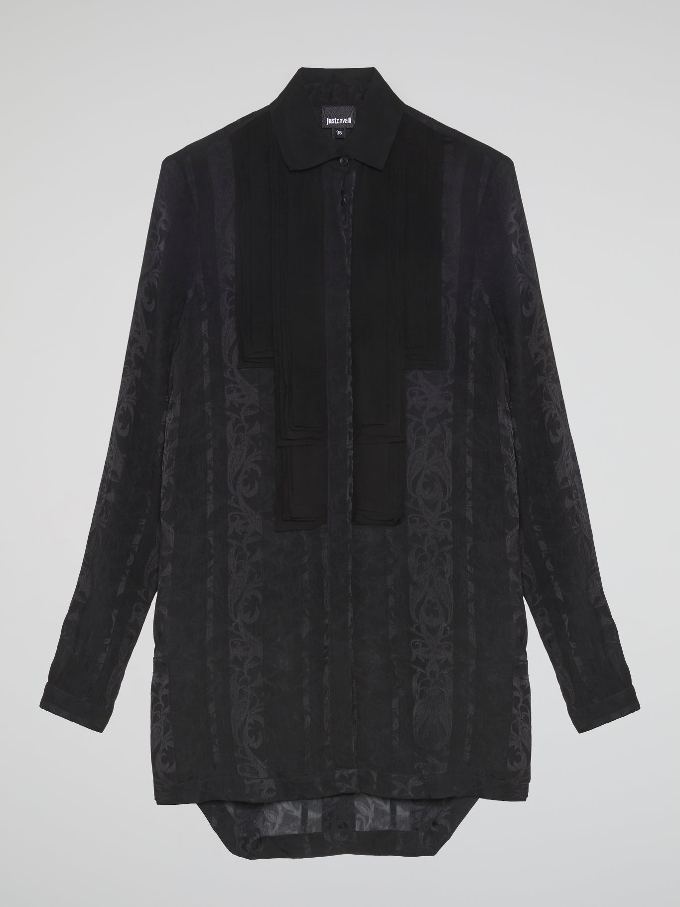 Black Printed Dress Shirt