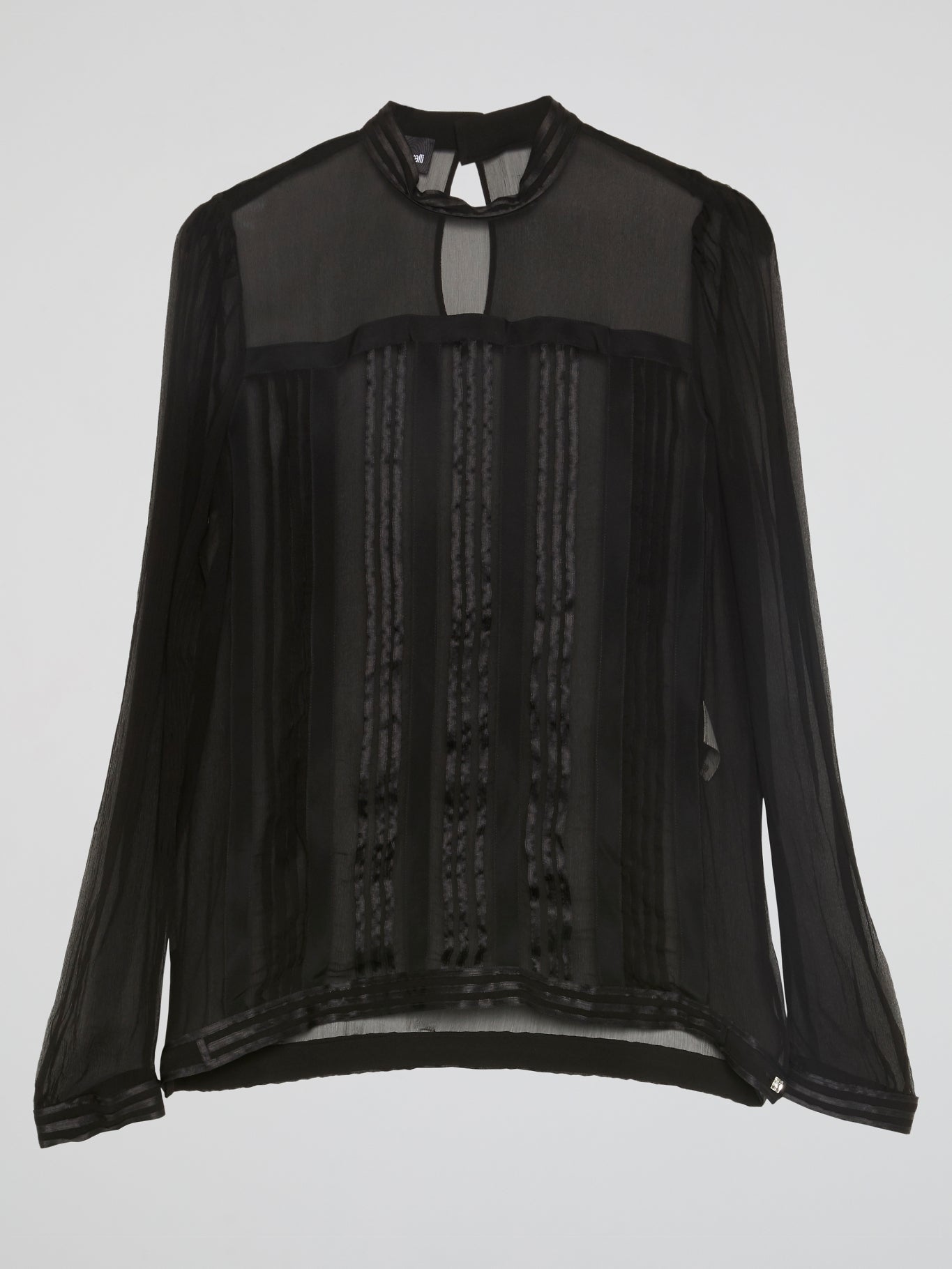 Black Rear Keyhole Blouse