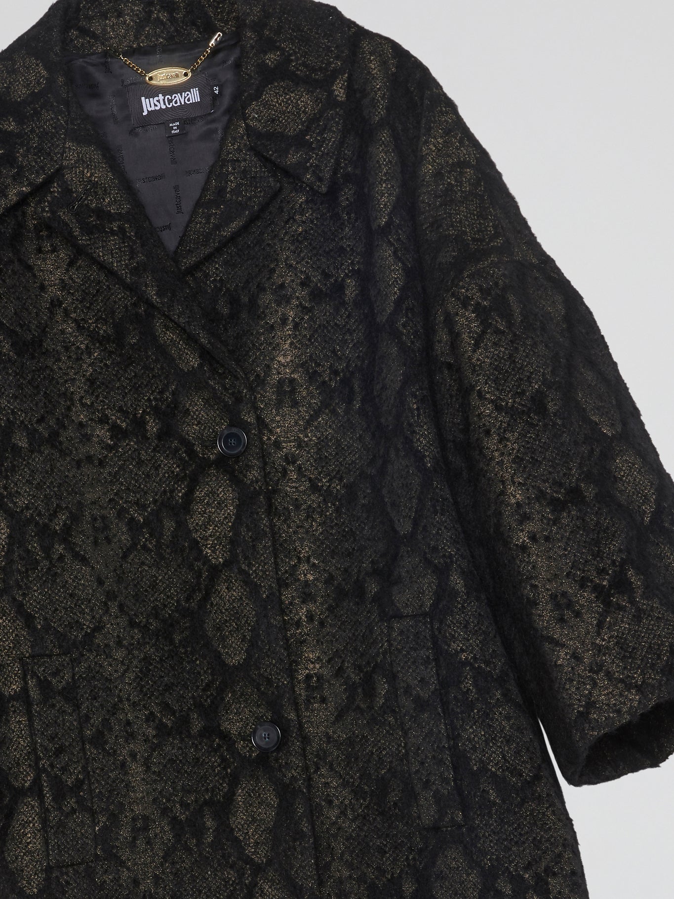 Reptilian Button-Up Coat