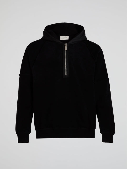 Back Inside-Out Half-Zip Hoodie