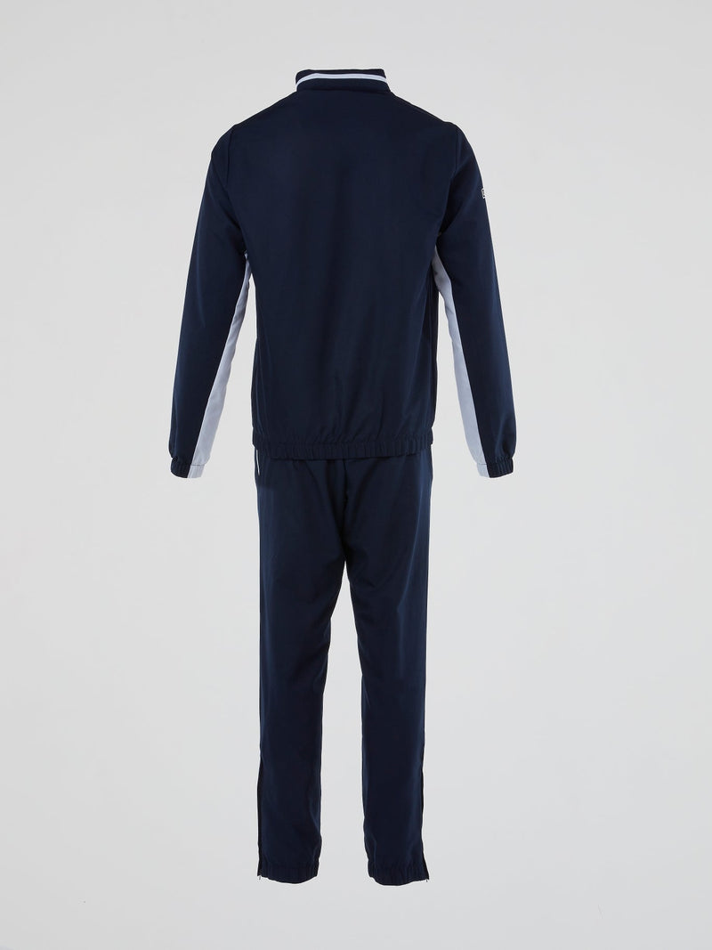 Navy Contrast Stripe Tracksuit