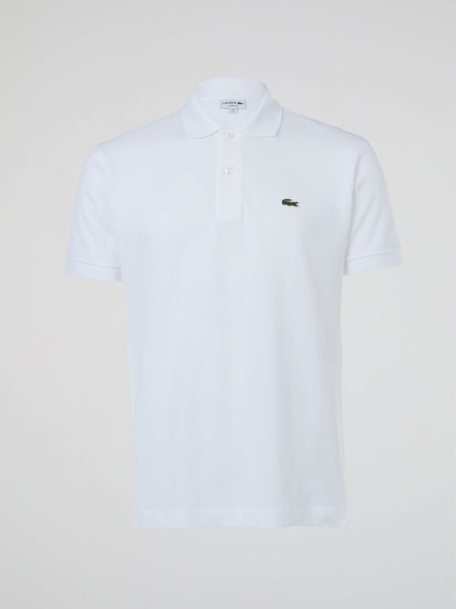 White Short Sleeve Polo Shirt