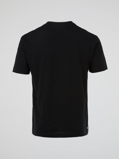 Black Logo Round Neck T-Shirt