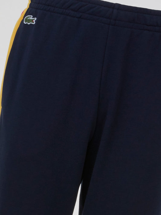 Navy Side Contrast Tape Track Trousers