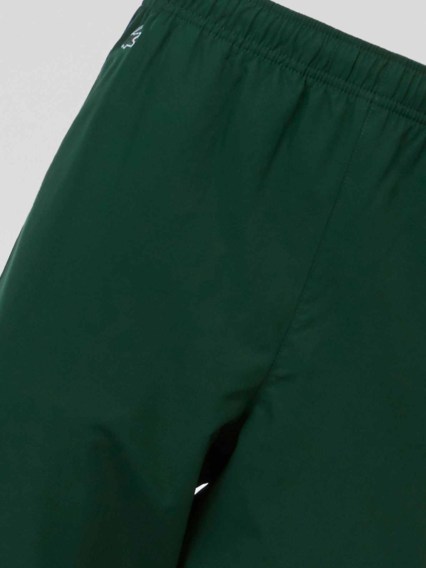 Green Elastic Waist Track Trousers