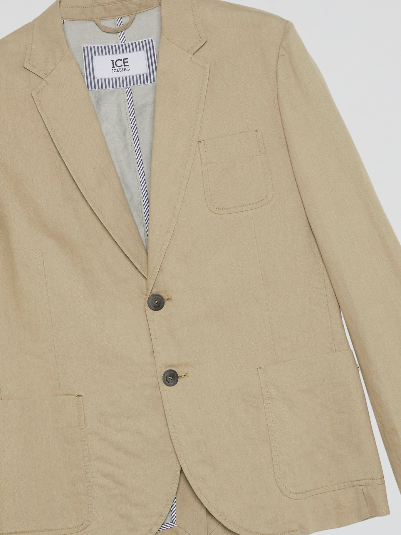 Beige Pocket Detail Blazer