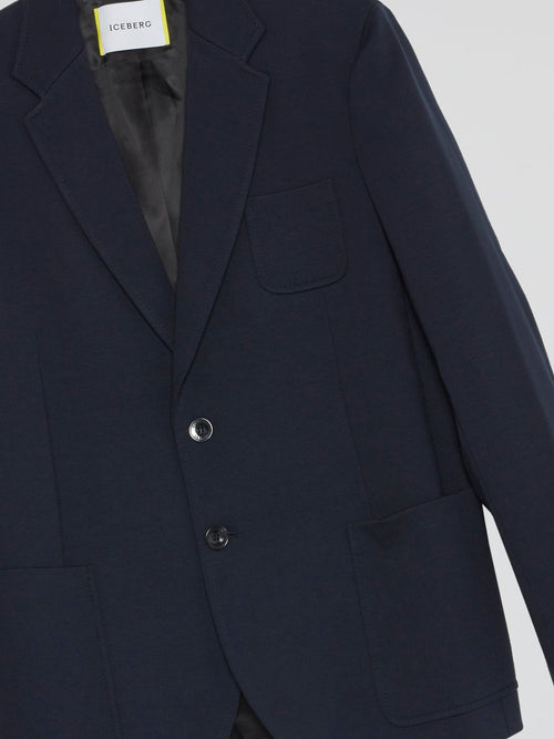 Navy Pocket Detail Blazer