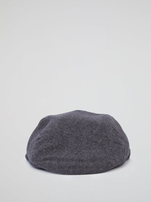 Grey Wool Beret