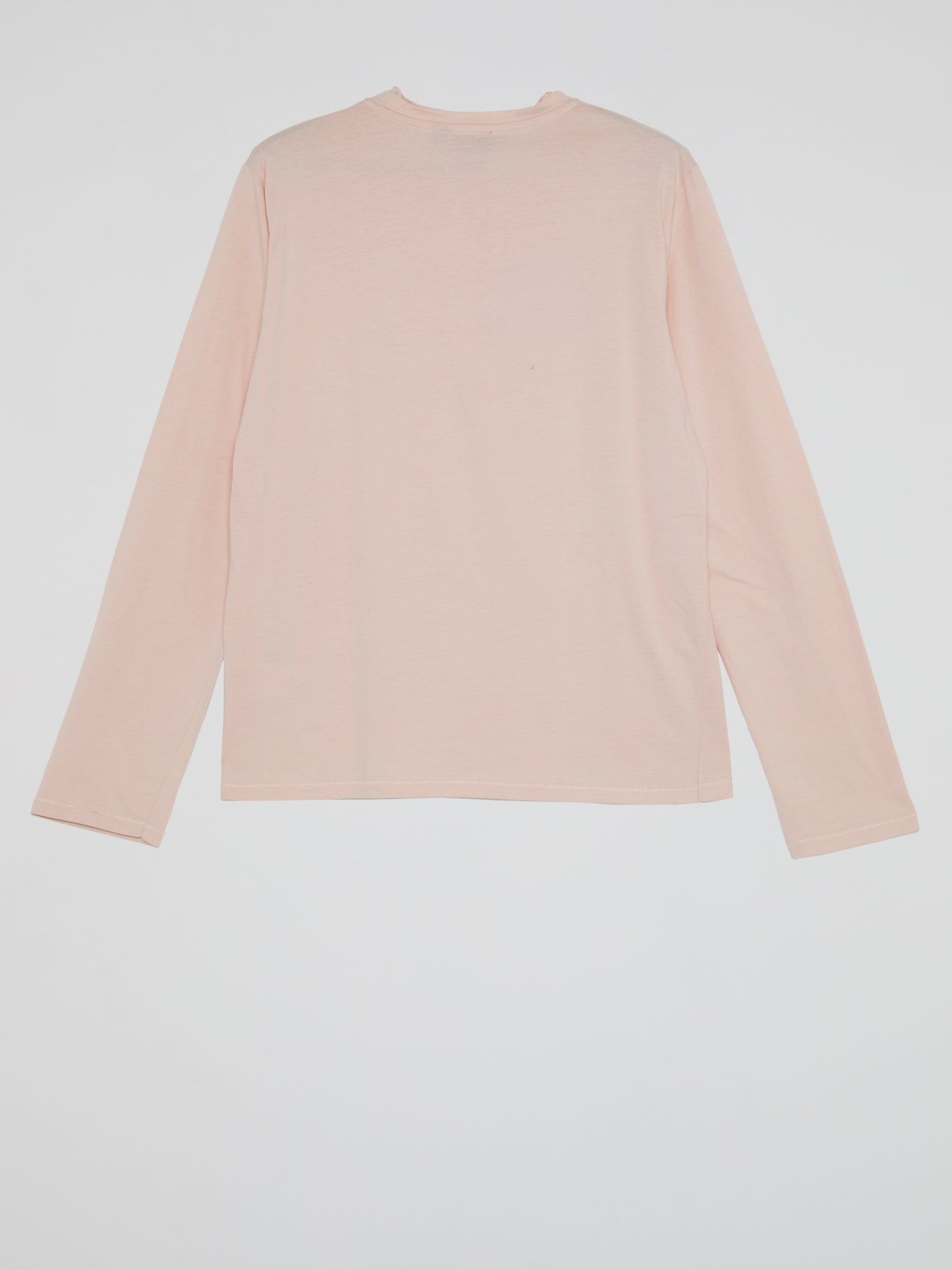 Pink Crewneck Long Sleeve Top